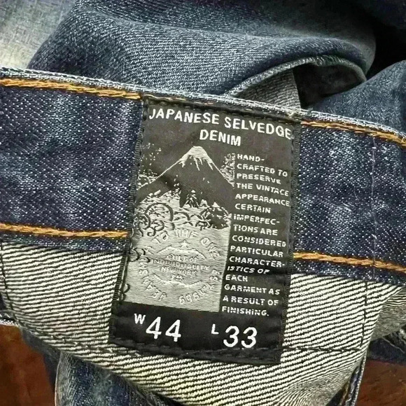 Cult of Individuality Japanese Selvedge Rebel Straight Button Men's Jeans 44x33 - Picture 6 of 9